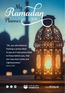 Ramadan Planner 2020