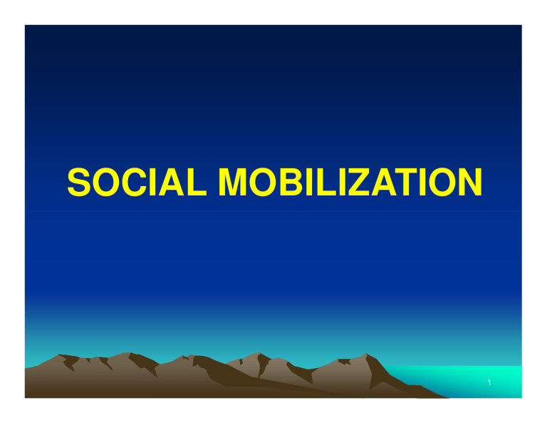 Define Social Mobilization