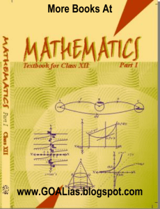 (Excellent) Mathematics - Textbook for Class XII (Part 1)