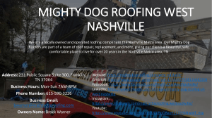 Mighty Dog Roofing West Nashville 