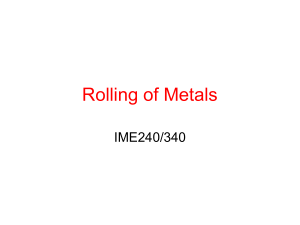 Metal Rolling