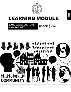 MODULE 1-Introducing Linguistic Anthropology