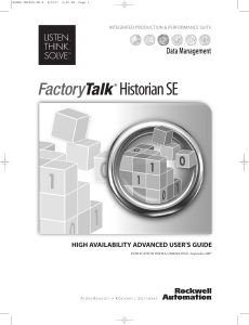 Historian SE 2.0 High Availability Advanced User's Guide (1)