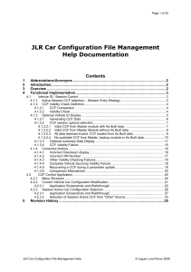 JLR CCF Management Help Document