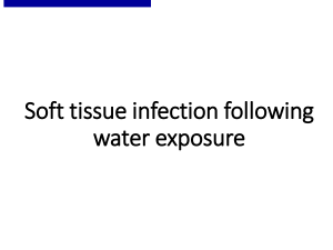 Soft tissue infection following water exposure
