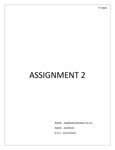 Assignment 2 181051M