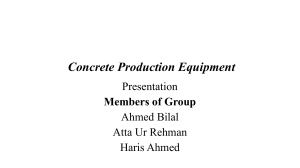 Concrete Production Equipment