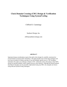 CDC in SystemVeilog  cummings paper