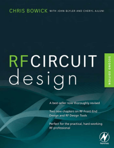 RF Circuit Design - 2nd Edition Chris Bowick