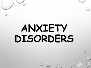 2 Anxiety Disorders