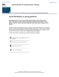 Atrial Fibrillation in the Young: A Neurologist's Nightmare