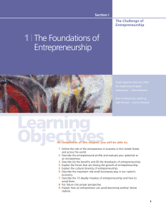 1.2.The Foundations Of Entrepreneurship
