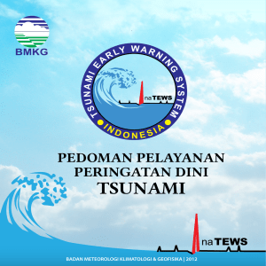 PEDOMAN PELAYANAN PERINGATAN DINI TSUNAMI