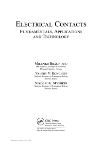 Braunovic - Electrical Contacts - Fundamentals, Applications and Technology (CRC, 2007) (1)