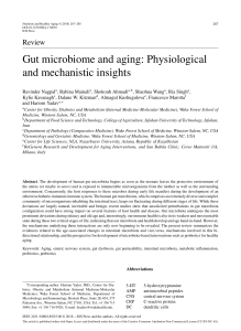 Gut microbiome and aging - insights