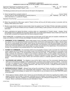 Commission Agreement Template 01