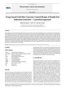 T-Type based Grid-Side Converter Control Design