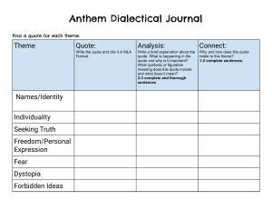 Anthem Dialectical Journal