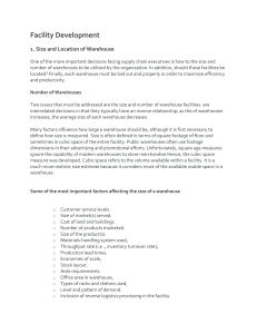 Warehouse Size & Location: Facility Development Guide