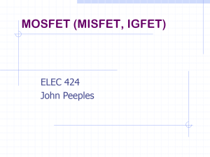 MOSFET (MISFET, IGFET)