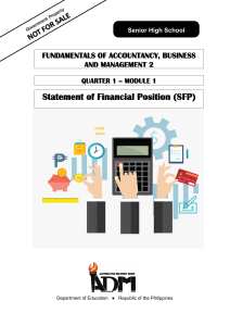 FABM2 Q1 Module 1 - Statement of Financial Position