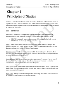 Chapter 1 - Principles of Statics (1)
