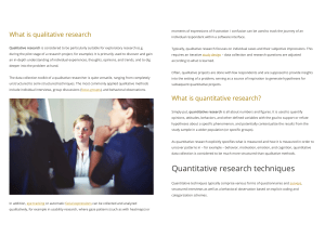 Qualitative vs Quantitative Research – What Is What