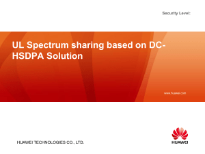 UL Spectrum sharing based on DC-HSDPA Solution