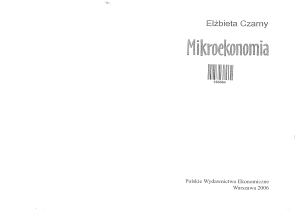 Czarny E. - Mikroekonomia