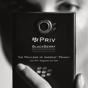 BlackBerry PRIV Security Brochure