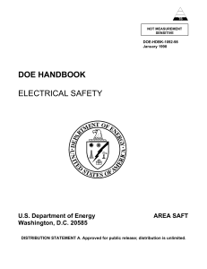 DOE Fundamentals Handbook - Electrical Safety
