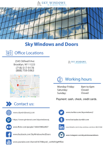 Sky Windows and Doors 2020