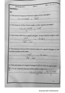 Polygons, parallelo model answer