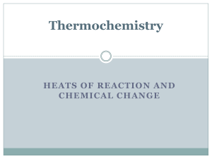 Honors Thermochemistry -2020 Final