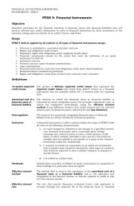 PFRS 9 Financial Instruments: Accounting Standard