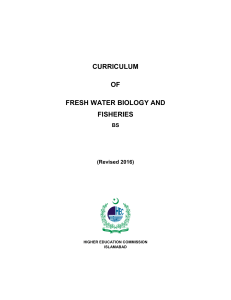 Fresh Water Biology BS
