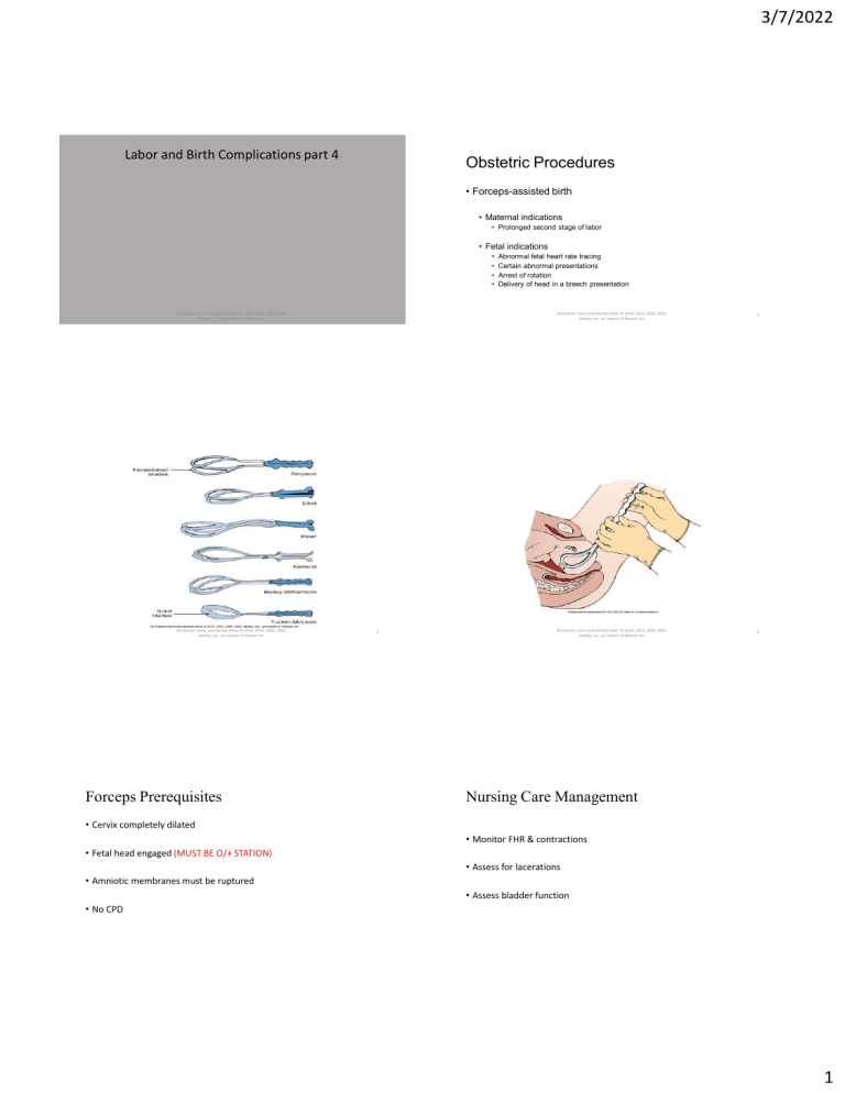 Obstetric Procedures Complications Presentation obstetric-procedures-complications-presentation
