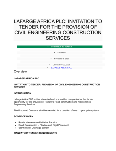 LAFARGE AFRICA PLC
