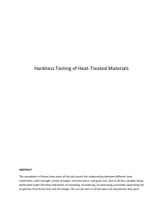 Hardness Testing of Heat-Treated Materials