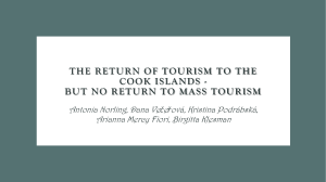 The return of tourism to the Cook Islands