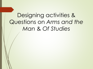 Arms and the Man & Of Studies