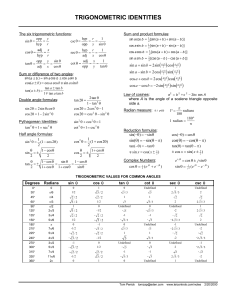 Trig Identities