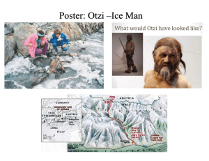 Póster about Otzi Iceman 