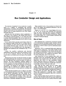 Bus Conductor Design and Applications