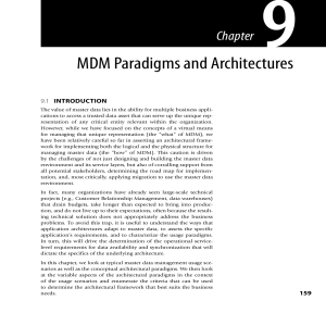 MDM and Architecture Loshin