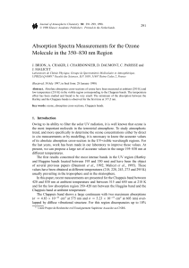 Brion et al. - 1998 - Absorption spectra measurements for the ozone mole