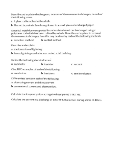 Static - Current Electricity Worksheet