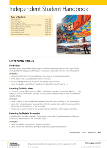 Pathways LS Level 1 Independent Student Handbook