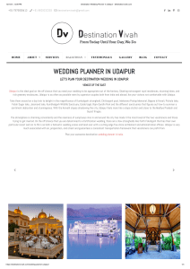 Wedding Planner in Udaipur - Destinationvivah
