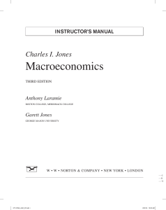 Macroeconomics Instructors Manual (Charles I. Jones) 